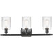 Ballston Hadley LED 26 inch Oil Rubbed Bronze Bath Vanity Light Wall Light in Clear Glass, Ballston
