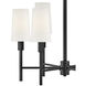 Fenwick 6 Light 28 inch Black Chandelier Ceiling Light