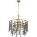 Gemma 7 Light 24 inch Modern Gold Chandelier Ceiling Light