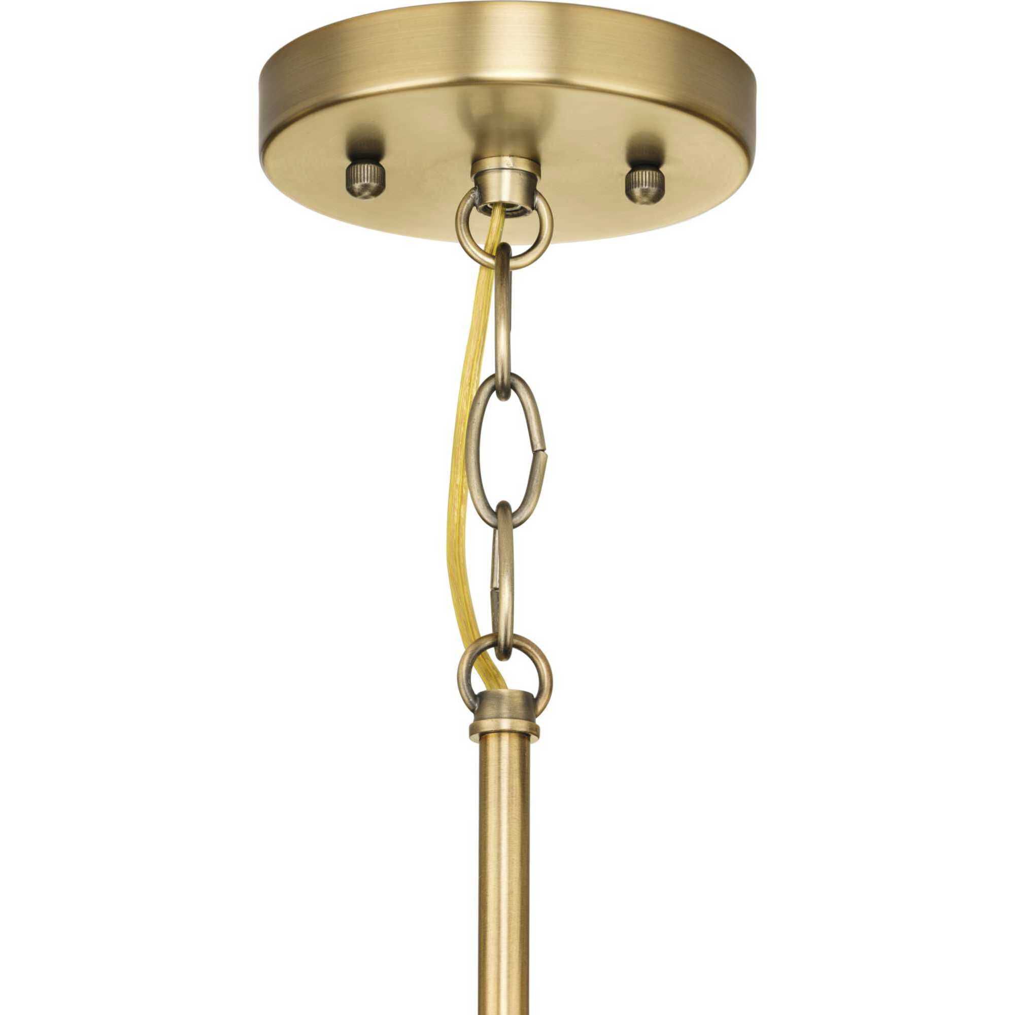 Hinton 1 Light 16 inch Vintage Brass Pendant Ceiling Light