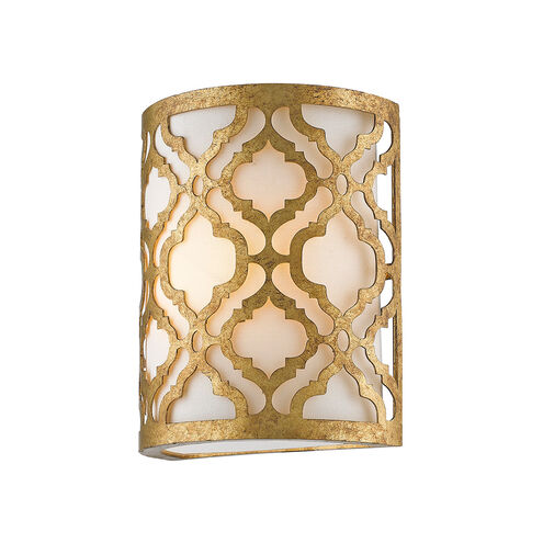 Arabella 1 Light 10 inch Distressed Gold Wall Sconce Wall Light, Gilded Nola