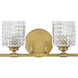 Elle LED 32 inch Heritage Brass Vanity Light Wall Light