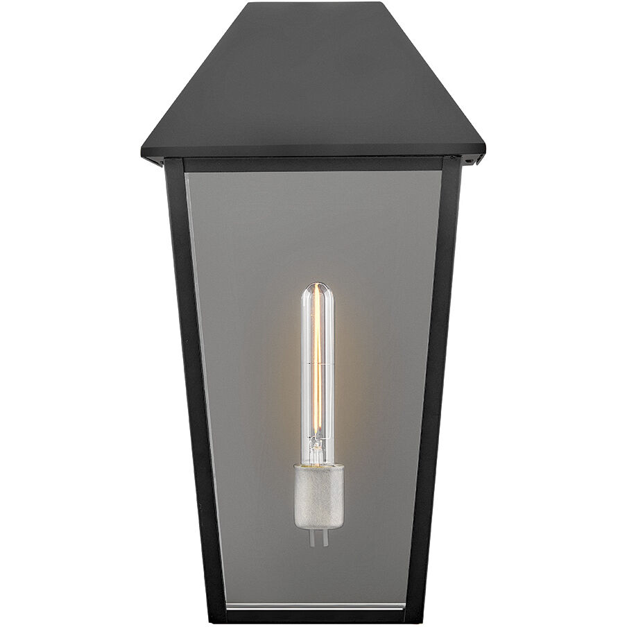 Maclin 1 Light 19.5 inch Black Outdoor Wall Mount