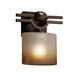 Fusion 1 Light 9 inch Dark Bronze ADA Wall Sconce Wall Light in Oval, Incandescent, Frosted Crackle Fusion