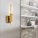 Valira LED 4.3 inch Brass Wall Light