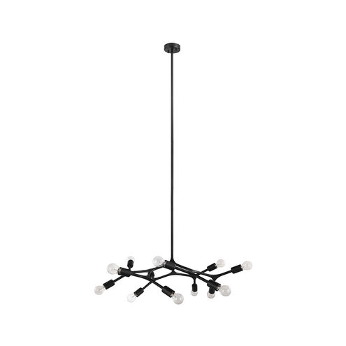 Bocadella 12 Light 35 inch Matte Black Pendant Ceiling Light