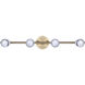 Elsee 4 Light Black/Gold Track Lighting Ceiling Light