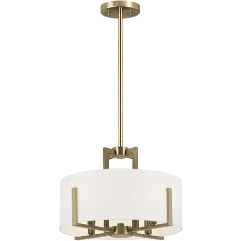 Malen LED 15.5 inch Champagne Bronze Semi Flush Mount Ceiling Light