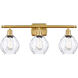 Ballston Small Waverly 3 Light 26 inch Satin Gold Bath Vanity Light Wall Light, Ballston