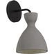 Aethera LED 8.63 inch Grey Cement Outdoor Wall Sconce