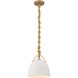 Cordon 1 Light 10 inch Legacy Brass Mini Pendant Ceiling Light