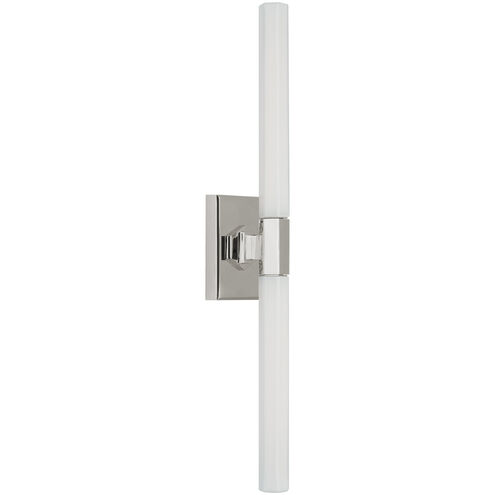 Chapman & Myers Hawthorne LED 2.5 inch Polished Nickel Double Bath Light Wall Light