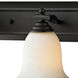 Lagoon 5 Light 48 inch Matte Black Vanity Wall Light