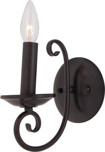 Loft 1 Light 5 inch Oil Rubbed Bronze Wall Sconce Wall Light in Candelabra Base Incandescent