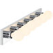 Bellisse 6 Light 36 inch Chrome Bathroom Vanity Light Bar Wall Light
