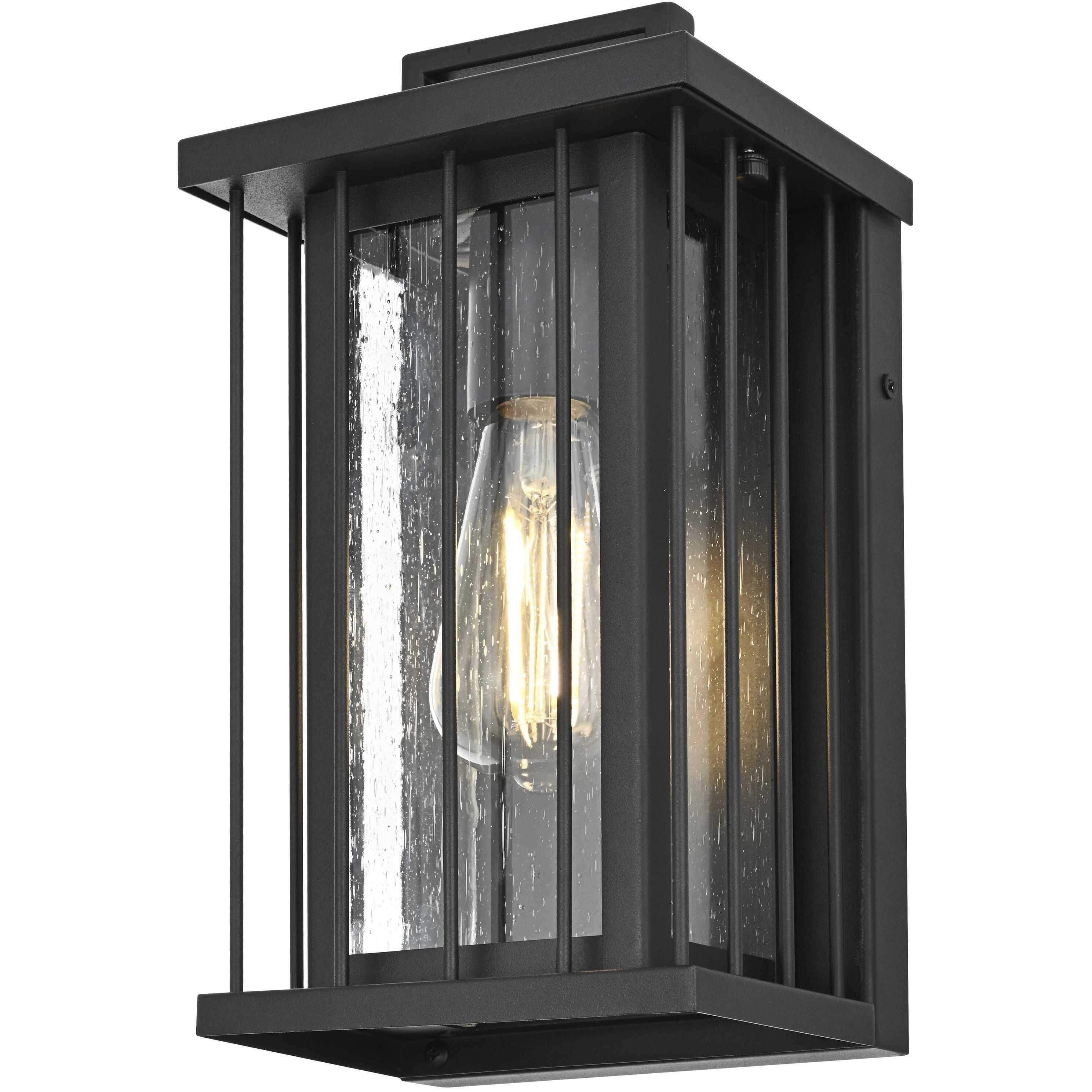 Sedgley 1 Light 12 inch Black Outdoor Wall Sconce