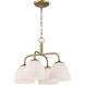 Dorinda 4 Light 18 inch Brushed Champagne Brass Pendant Ceiling Light