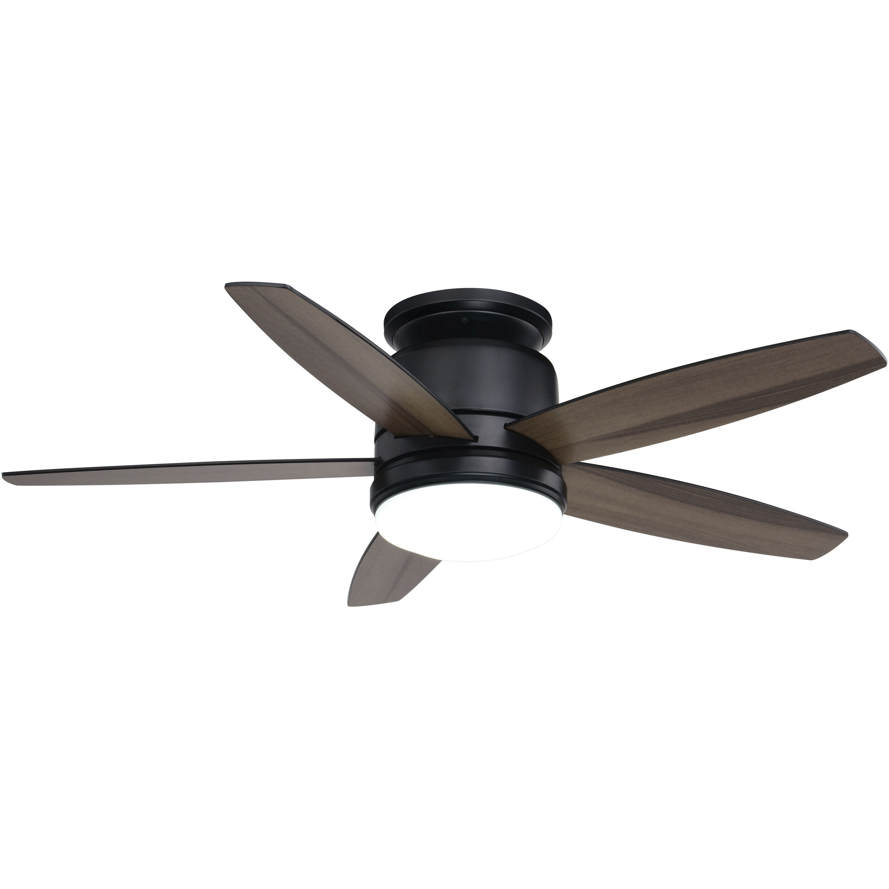 Armon 19.1 inch Black with Black-Brown Hickory Blades Ceiling Fan