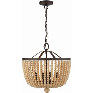 Rylee 4 Light 16.5 inch Forged Bronze Mini Chandelier Ceiling Light