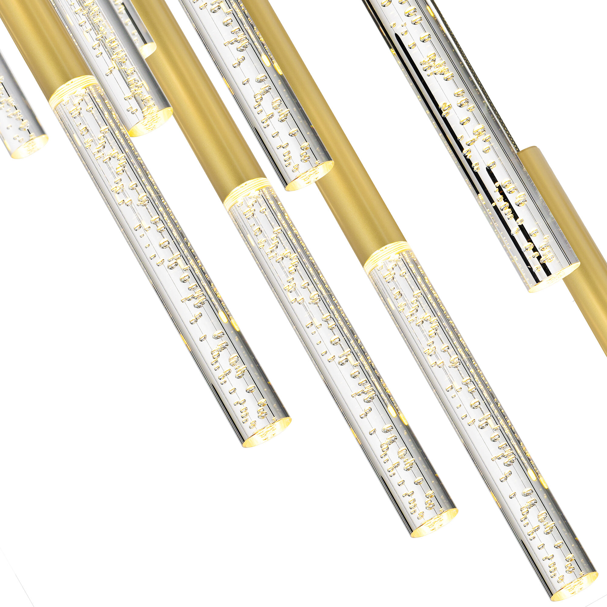 Dragonswatch LED 48 inch Satin Gold Chandelier Ceiling Light