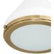 Doyle 1 Light 12.75 inch Natural Brass Pendant Ceiling Light