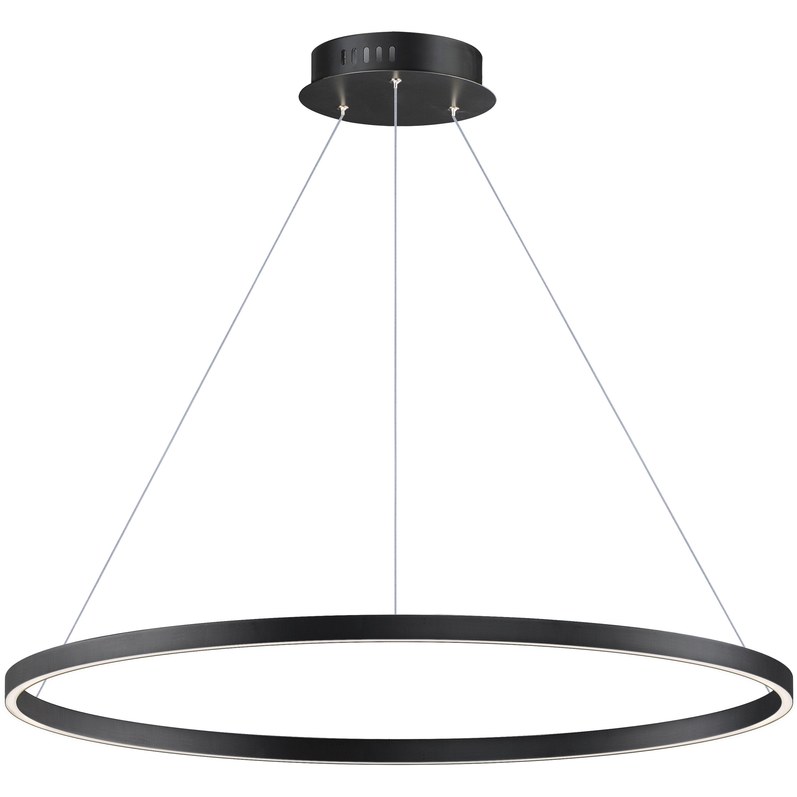 Groove 5CCT LED 40 inch Black Single Pendant Ceiling Light