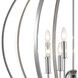 Venue 8 Light 32 inch Chrome with Clear Pendant Ceiling Light