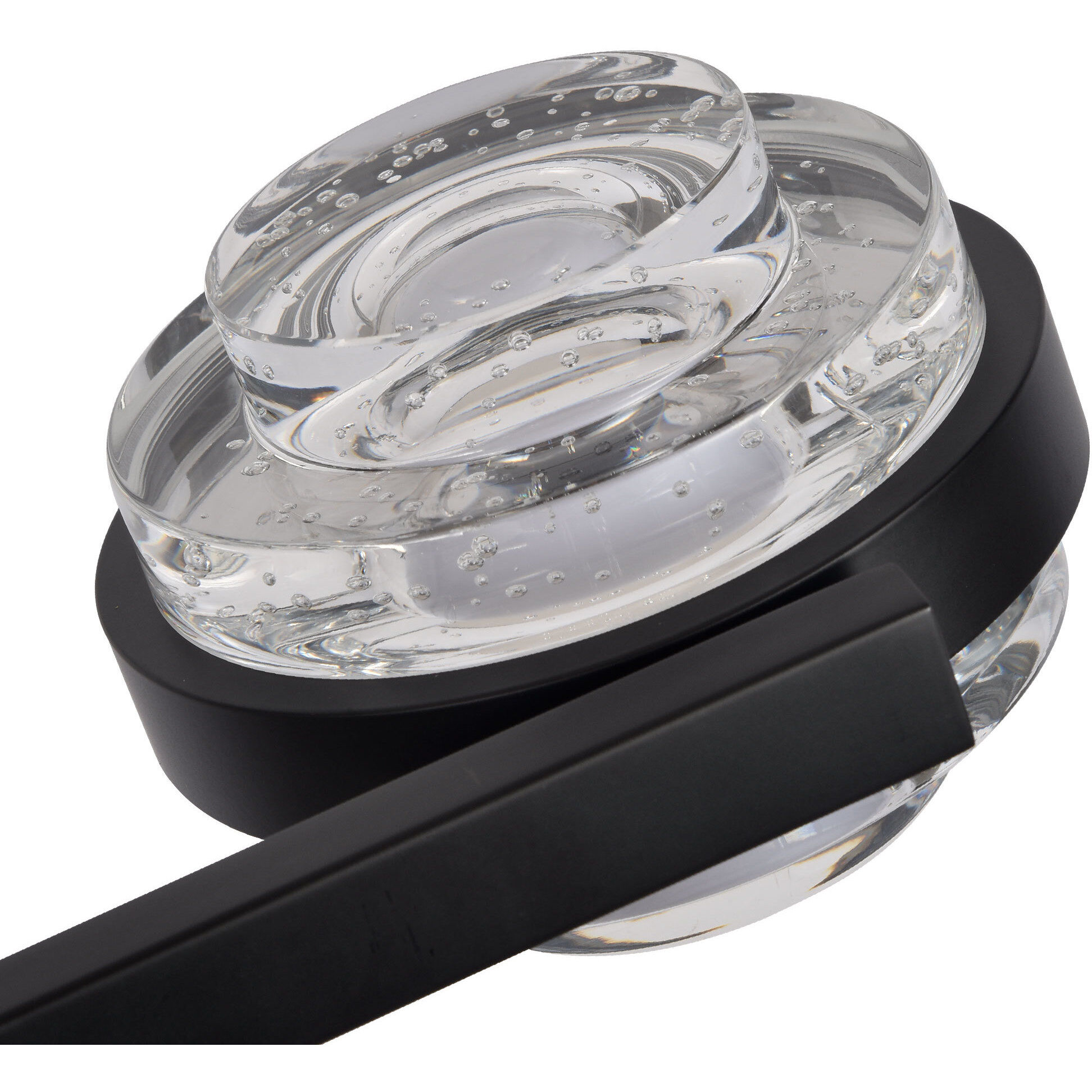 Milano Series Linear Chandelier Ceiling Light in Black, Artisan Collection