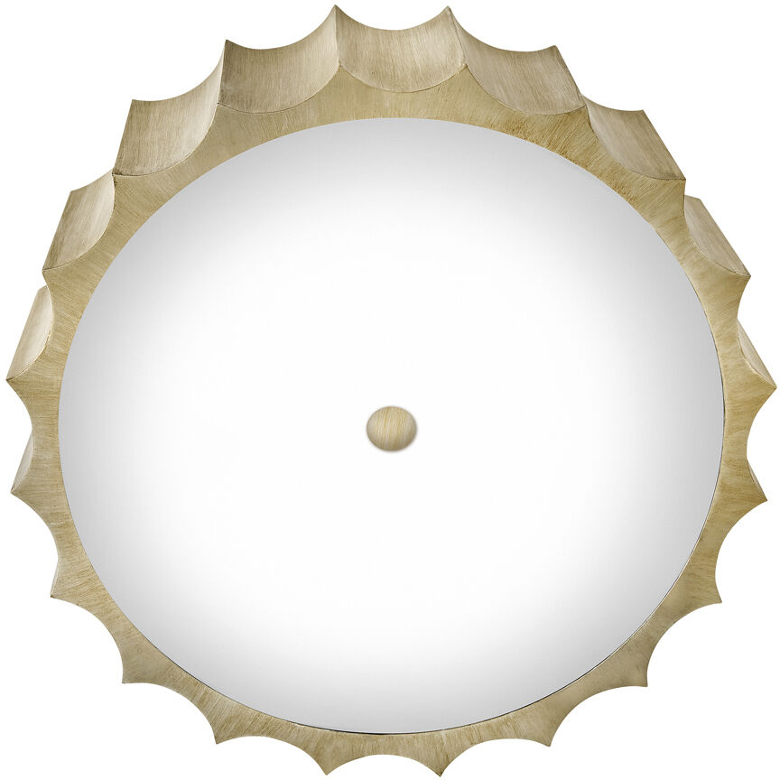 Lisa McDennon Gia 4 Light 24 inch Champagne Gold Indoor Flush Mount Ceiling Light