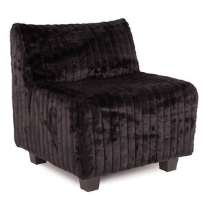Pod Mink Black Chair with Slipcover