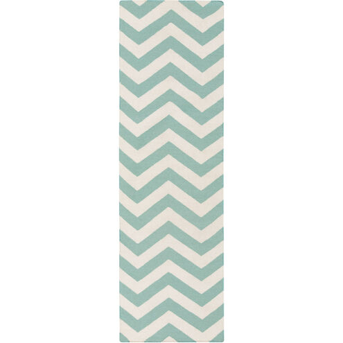 Frontier 156 X 108 inch Teal, Ivory Rug