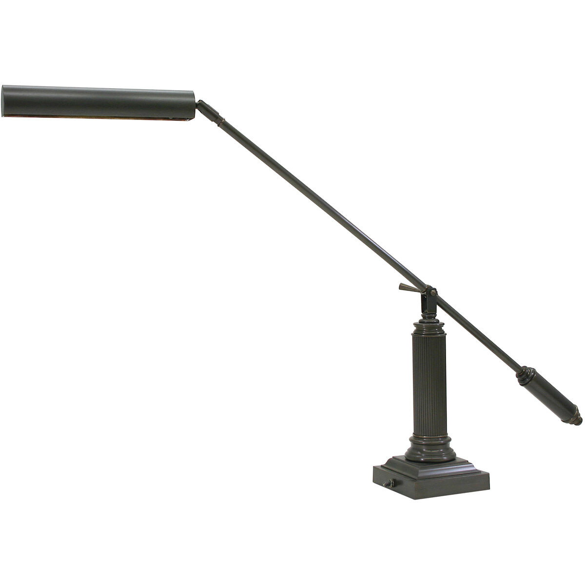 Grand Piano 26 inch 13 watt Mahogany Bronze Piano/Desk Lamp Portable Light in Square