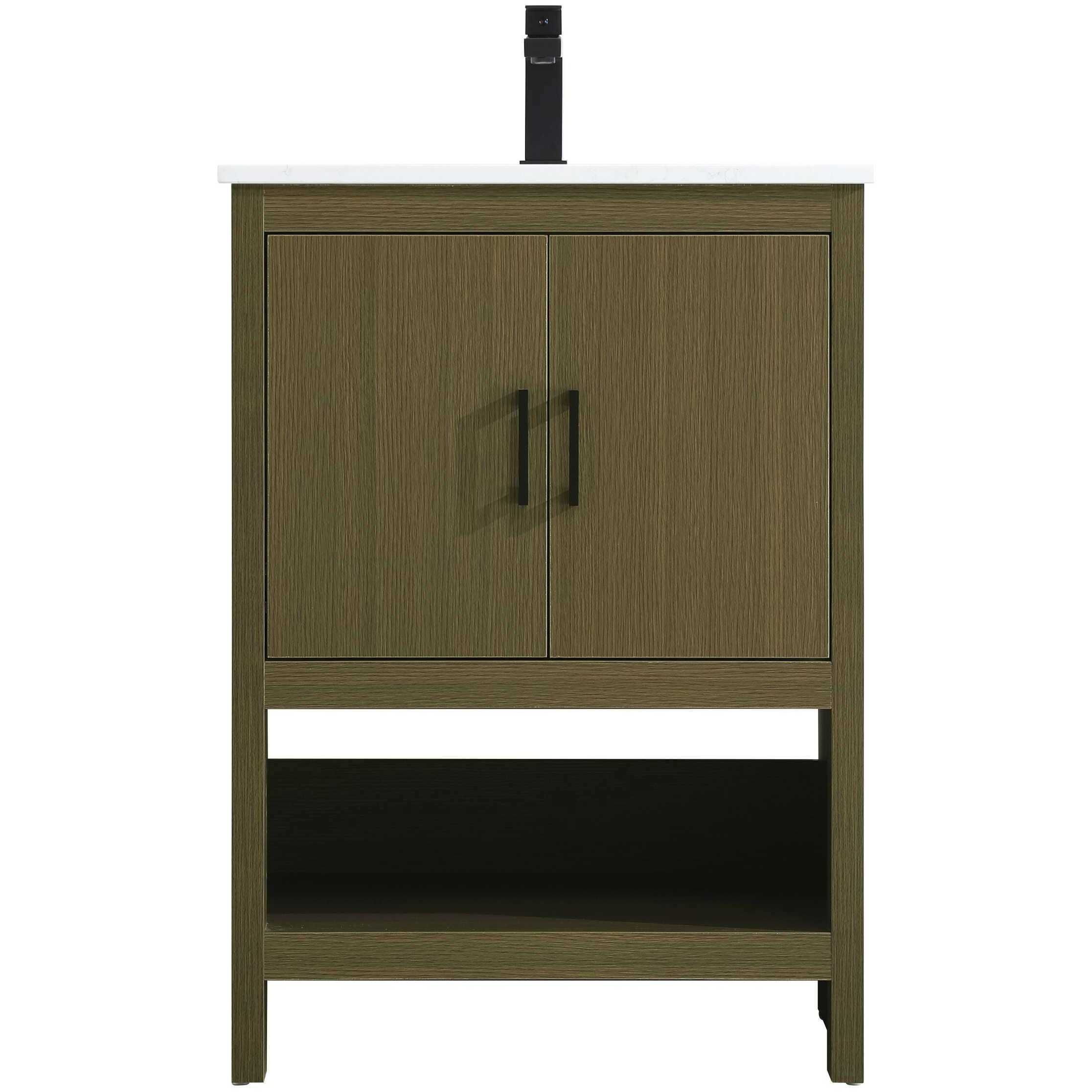 Ira 24 X 34 inch Chestnut Brown Bathroom Vanity Cabinet