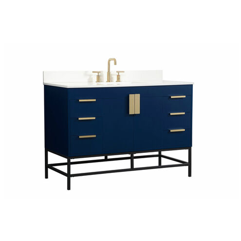 Eugene 48 X 22 X 34 inch Blue Vanity Sink Set