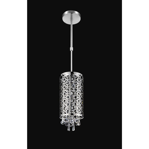 Galant 2 Light 6 inch Chrome Drum Shade Mini Pendant Ceiling Light