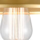 Nouveau 2 Railroad 1 Light 8 inch Satin Gold Sconce Wall Light