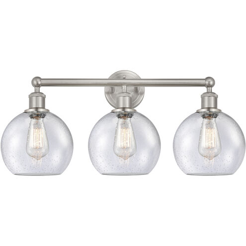 Athens 3 Light 26 inch Satin Nickel Bath Vanity Light Wall Light in Seedy