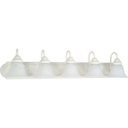 Ballerina 5 Light 36 inch Textured White Vanity Light Wall Light