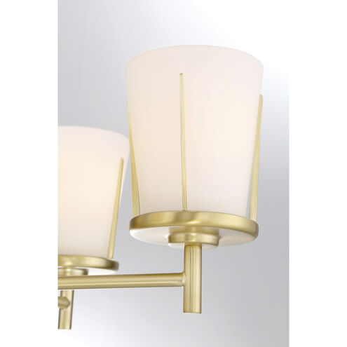 Serene 4 Light 19.5 inch Natural Brass Chandelier Ceiling Light