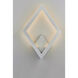 Alumilux Rhombus LED 19.25 inch Satin Aluminum Outdoor Wall Mount