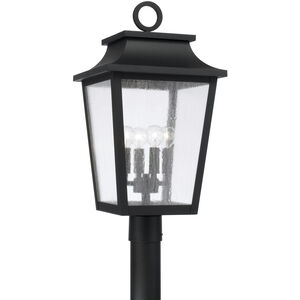 Chandler 4 Light 23.75 inch Black Outdoor Post Lantern