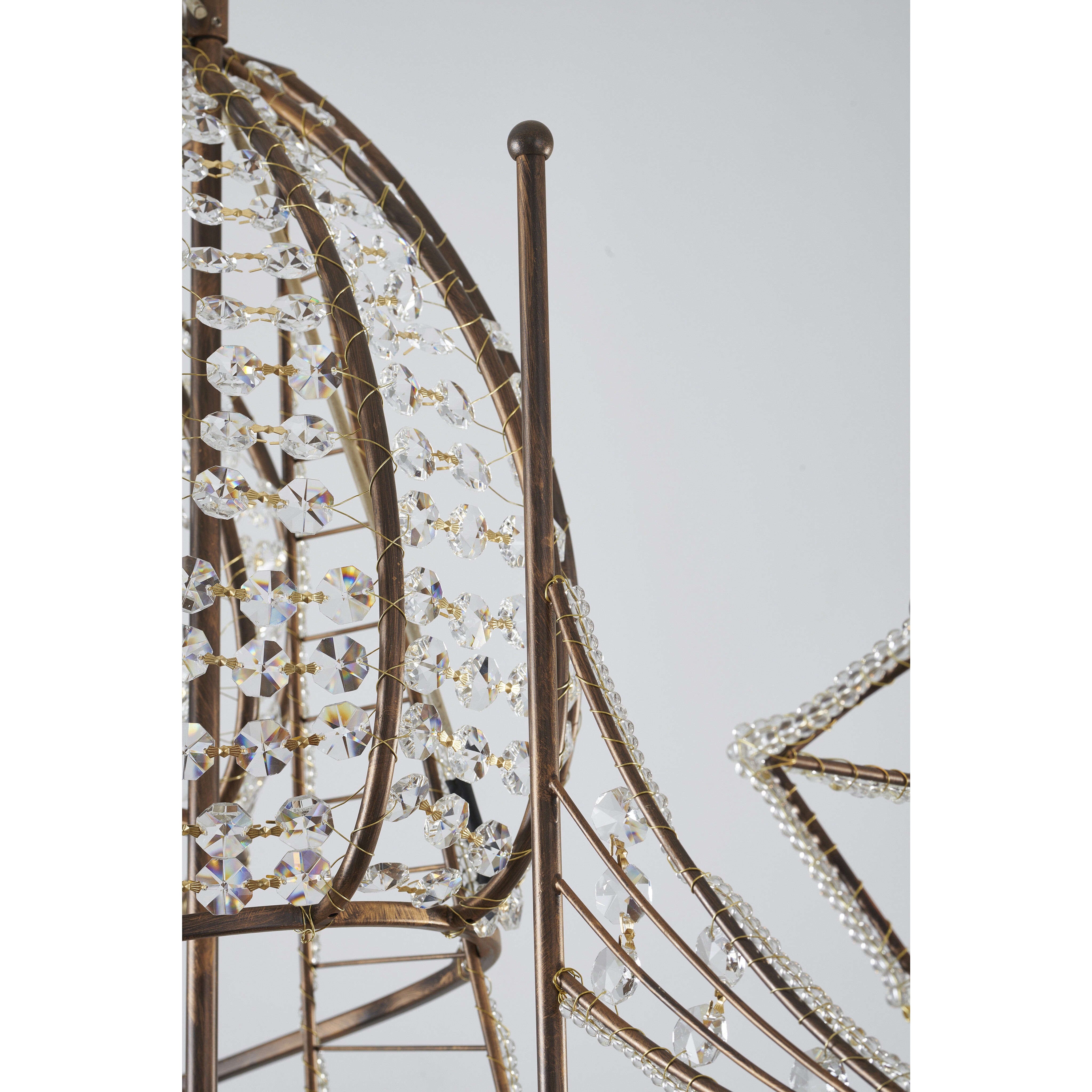 Canada 4 Light 13 inch Golden Bronze Chandelier Ceiling Light