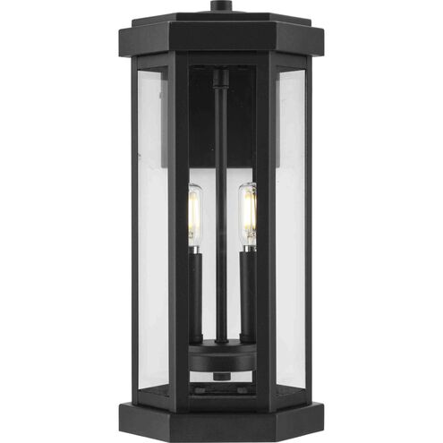 Ramsey 2 Light 15.5 inch Textured Black Outdoor Wall Lantern
