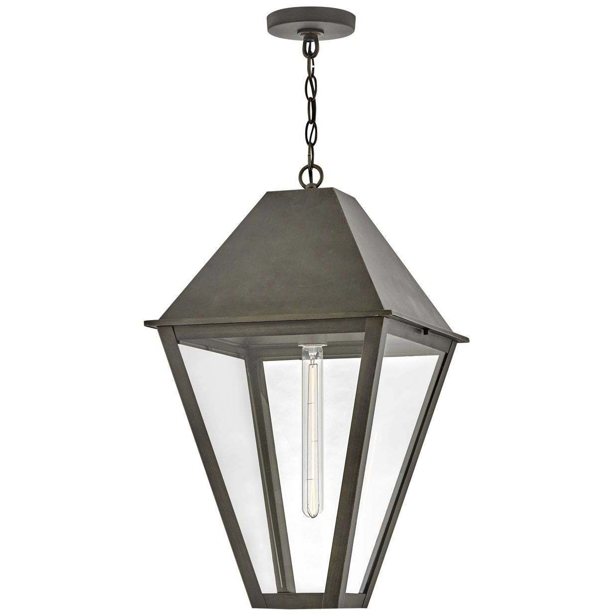 Heritage Endsley 1 Light 14 inch Blackened Brass Outdoor Hanging