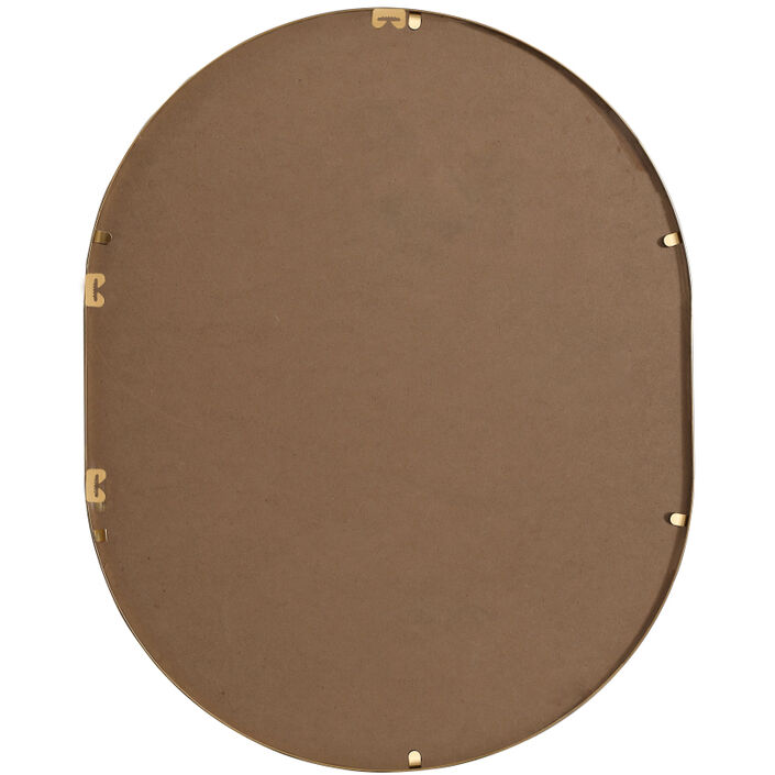 Asha 30 X 24 inch Brass Mirror in 24 x 30