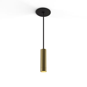 Combi LED 1.5 inch Brass Pendant Ceiling Light, Suspension / Flush Mount 2-in-1