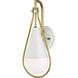 Admiral 1 Light 6.5 inch Matte White Wall Sconce Wall Light