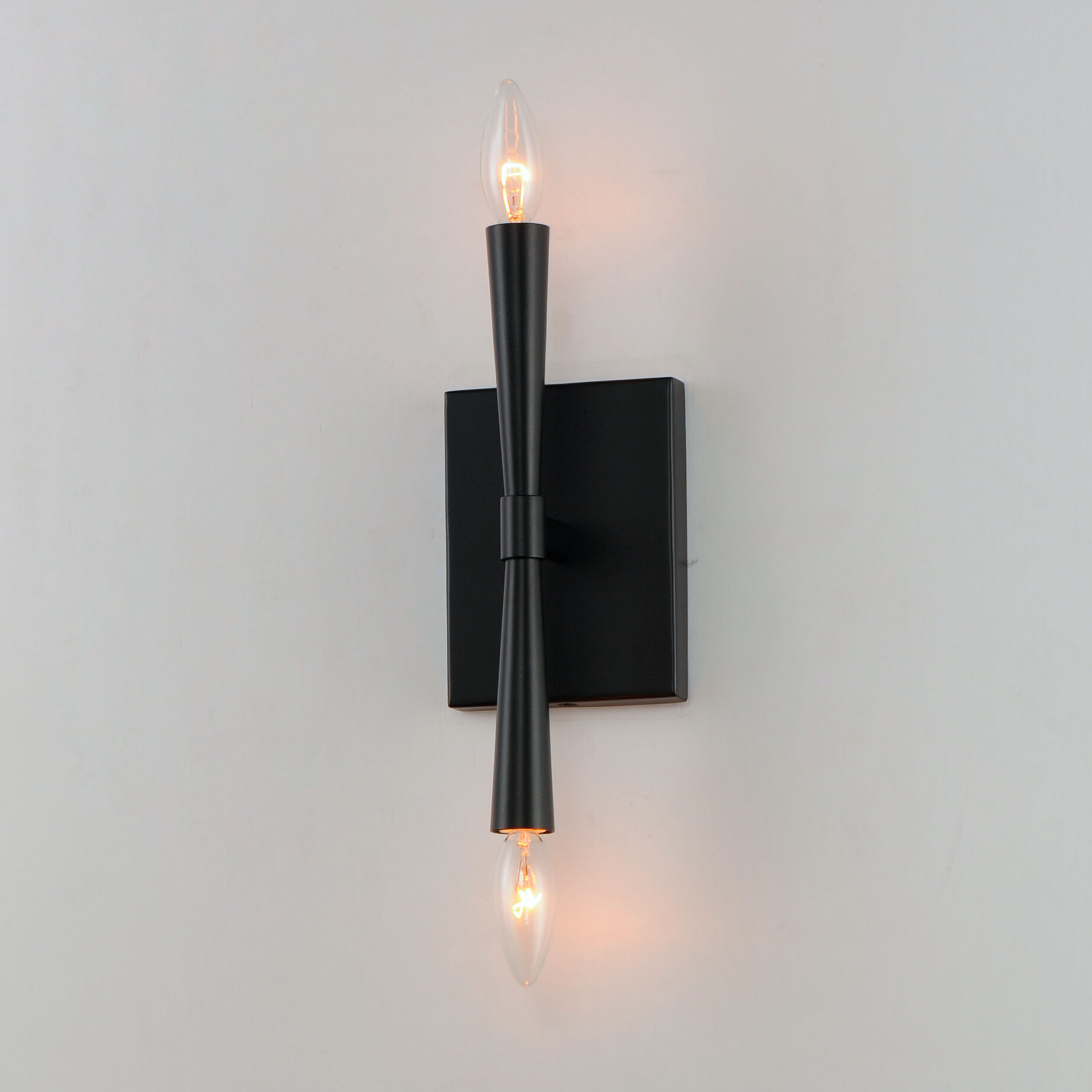 Rome 2 Light 5 inch Black ADA Wall Sconce Wall Light