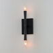 Rome 2 Light 5 inch Black ADA Wall Sconce Wall Light