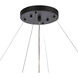 Fantania 8 Light 36 inch Matte Black Chandelier Ceiling Light